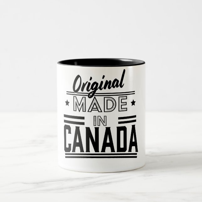 Original Made in Canada-logotyp Två-Tonad Mugg (Center)