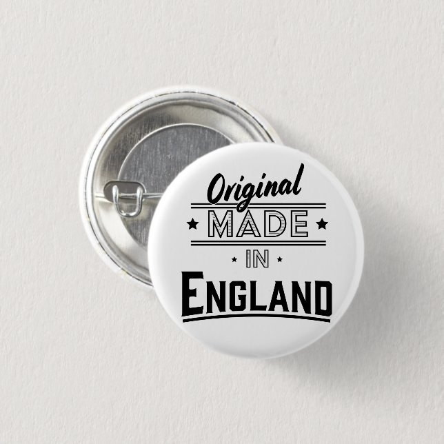 Original Made in England Knapp (Framsida & baksida)