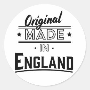 Original Made in England Runt Klistermärke