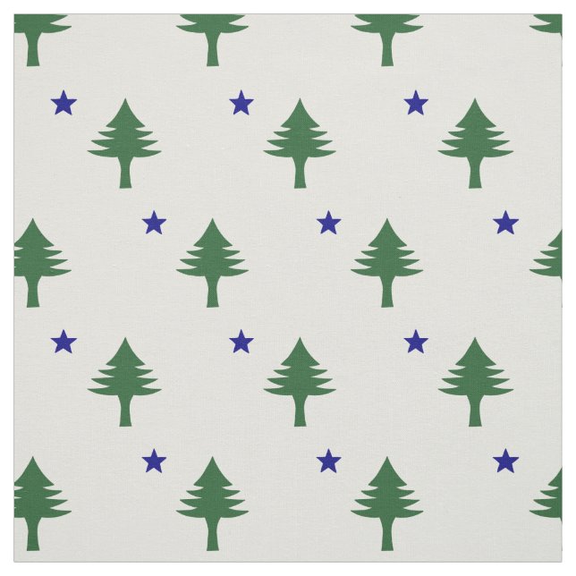 Original Maine Flagga Fabric Tyg (Provkarta)