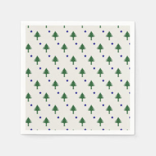 Original Maine Flagga Napkins Pappersservett