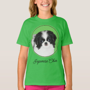 Original målning av japansk chin-valp - Hundkonst T Shirt