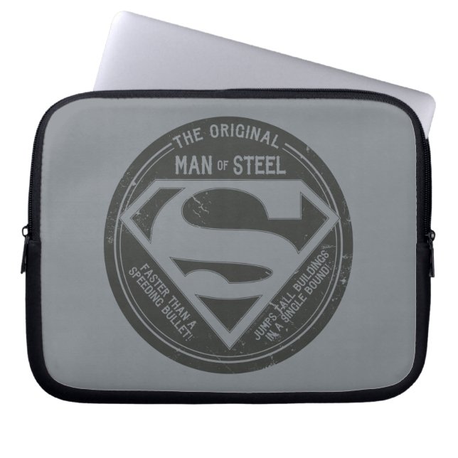 Original Man of Steel Laptop Sleeve (Framsidan)