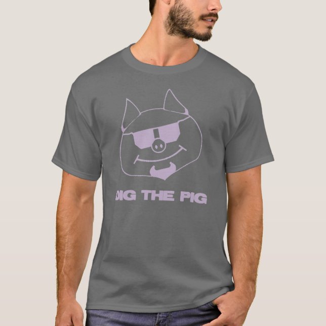 Original- manar "pik utslagsplats för gris" tee (Framsida)