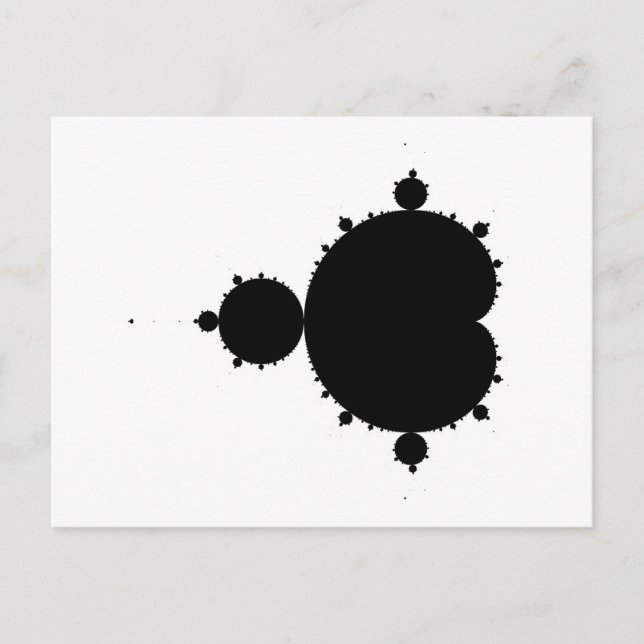 Original Mandelbrot Set 01 - Fractal Postcard Vykort (Framsida)