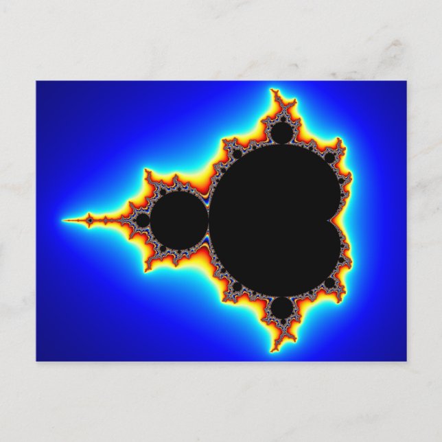 Original Mandelbrot Set 03 - Fractal Postcard Vykort (Framsida)