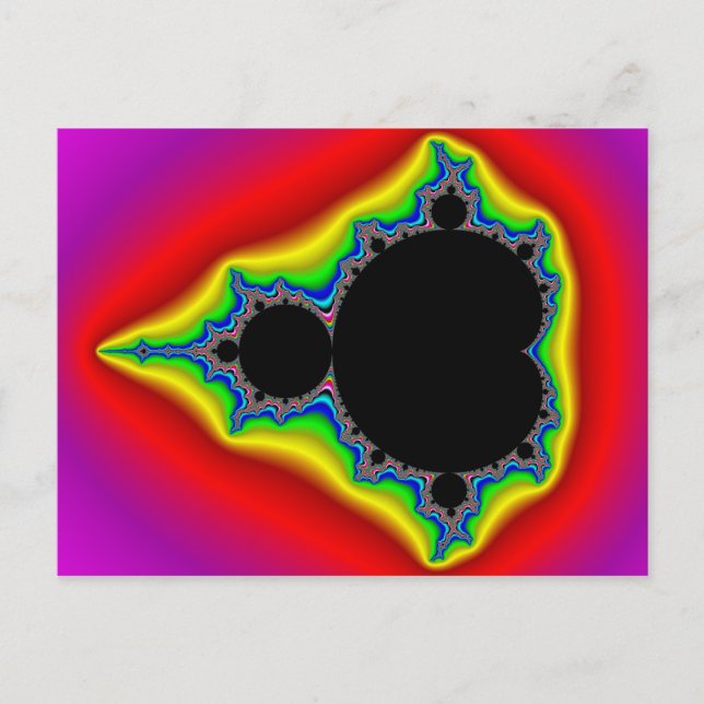Original Mandelbrot Set 04 - Fractal Postcard Vykort (Framsida)