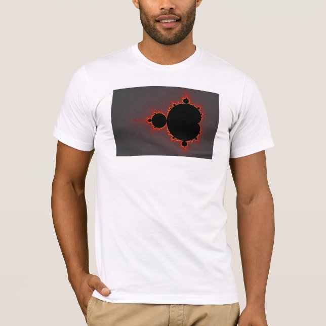 Original- Mandelbrot uppsättning - Fractal T Shirt (Framsida)