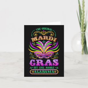 Original Mardi Gras Mobile Alabyma 1703 Kort