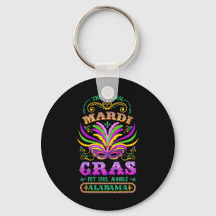 Original Mardi Gras Mobile Alabyma 1703 Nyckelring