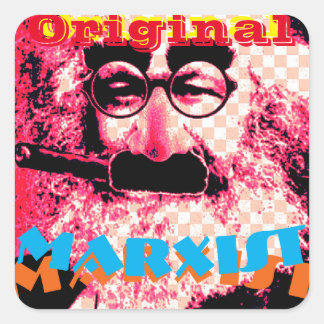 Original MARXist Sticker Lakan Fyrkantigt Klistermärke