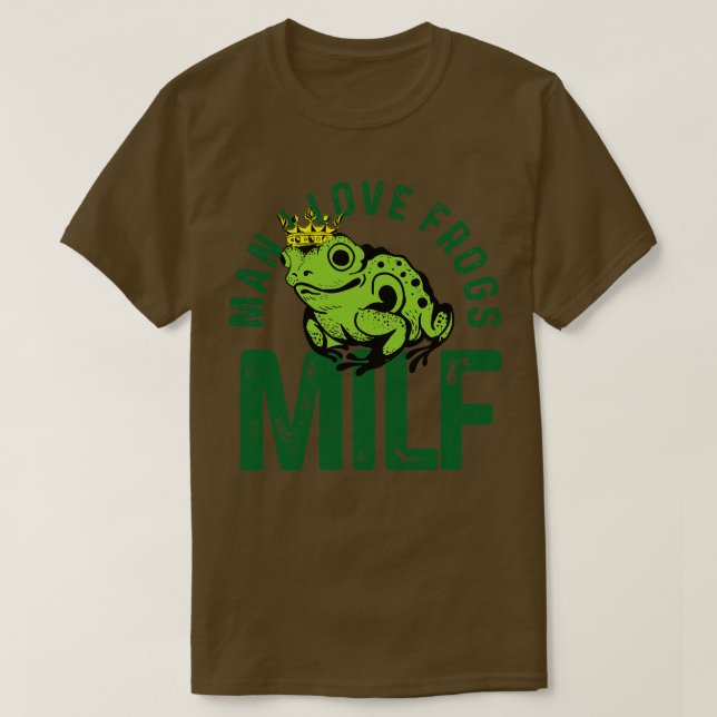 Original MILF Man i kärlek grodor T Shirt (Design framsida)