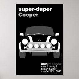 Original Mini-bilsminimalistkonst Poster