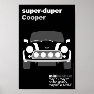 Original Mini-bilsminimalistkonst Poster