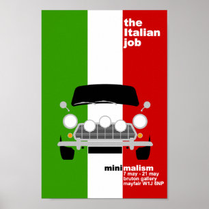Original Mini-bilsminimalistkonst Poster