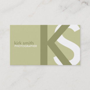 {ORIGINAL-} moderna Monogramvisitkortar Visitkort
