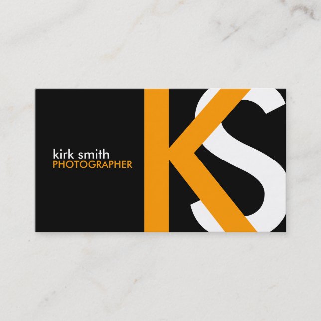 [ORIGINAL-] Monogramvisitkortar Visitkort (Framsida)