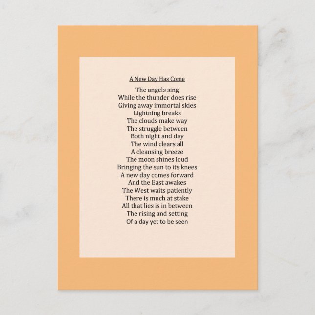 Original- naturdikt helg vykort (Framsida)