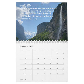 Original Naturfotografi Anpassad Text Skrift Kalender
