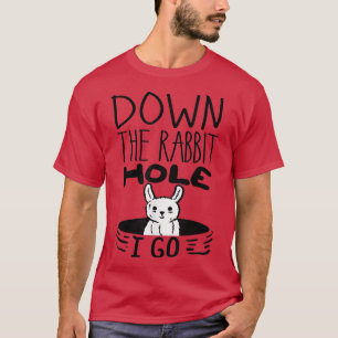 ORIGINAL Ner Kanin Hål I går Lustigt Cute Öster T Shirt