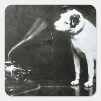 Original Nipper Fyrkantigt Klistermärke