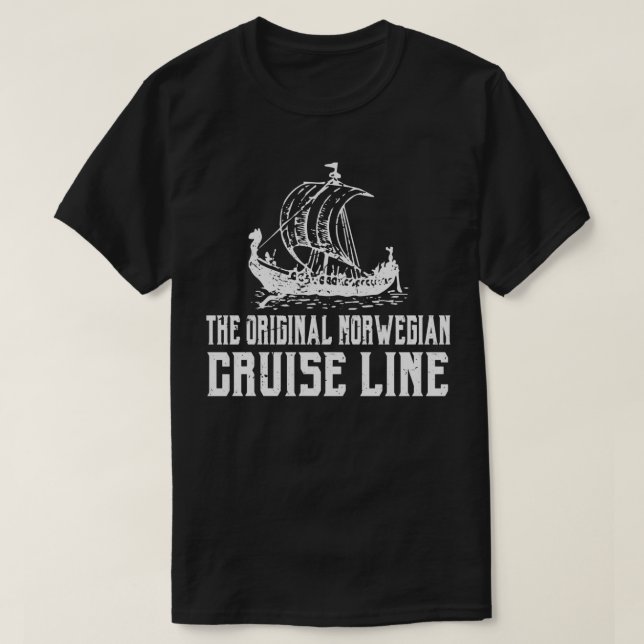 Original, norsk kryssningsflygning t shirt (Design framsida)