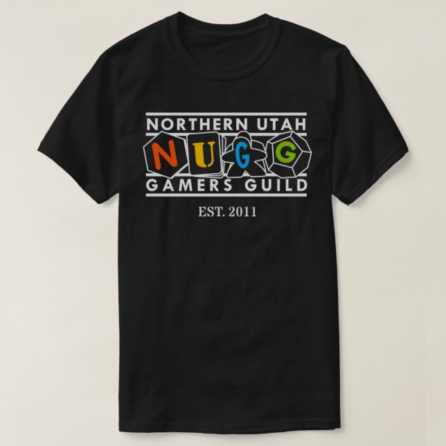 Original Northern Utah Gamers Guild Pullover T Shirt (Design framsida)