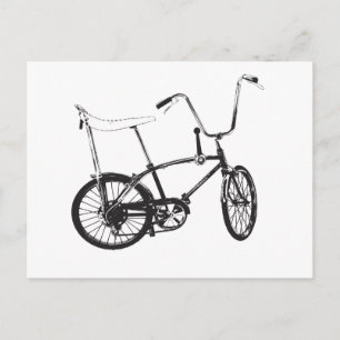 Original old school cykel vykort