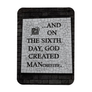 Original "På den sjätte dagen" Manchester Mural Magnet