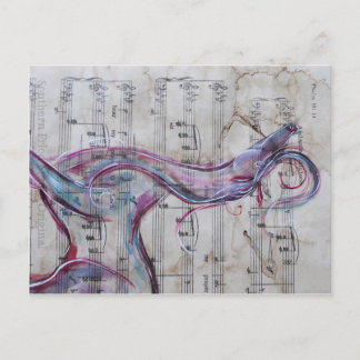 Original Painting Horse på Sång lakan Vykort