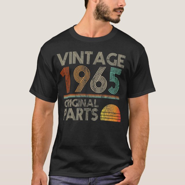Original Parts Birthday 1965 57th T Shirt (Framsida)
