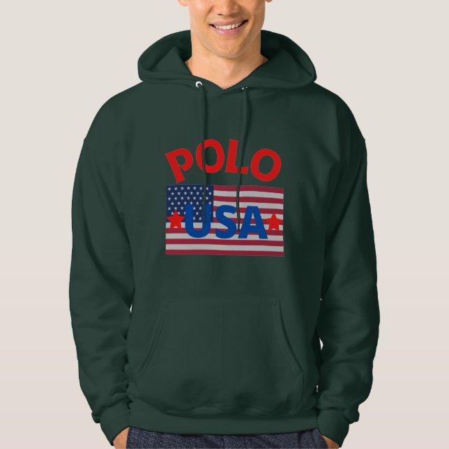 Original Polo USA True Classic Tees Collections Hoodie (Framsida)