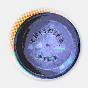 Original- Pop-Konst för FrisbeepajTin Magnet
