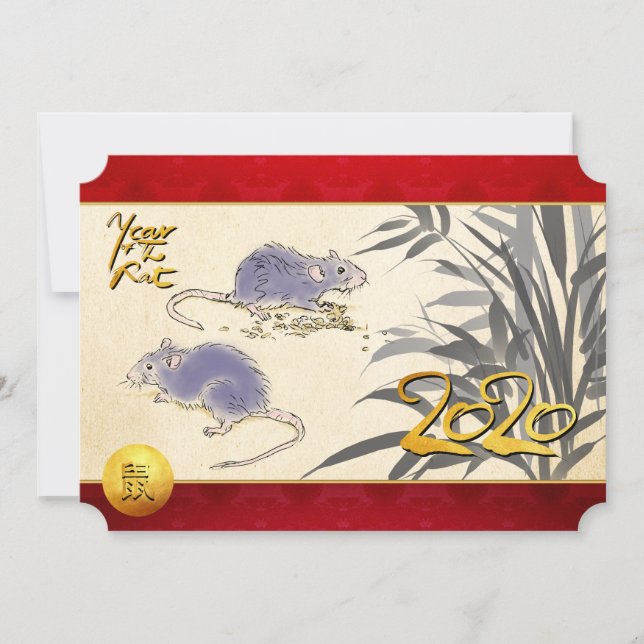 Original Råttor Bamboo-målning 2020 HFCI (Framsida)