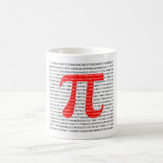 Original red number pi day mathematical symbol kaffemugg