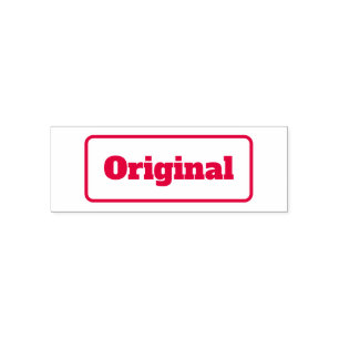 Original Red Office Business Bläck Frimärke Självfärgande Stämpel