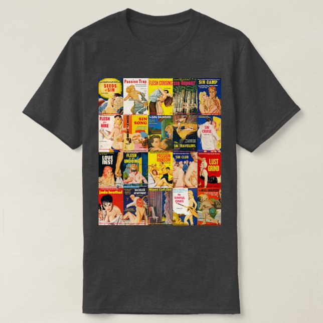 Original Reed Nightstand Paperback Bokar T Shirt (Design framsida)