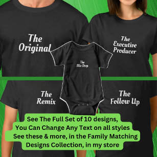 Original, Remix osv. Matchande musikfamilj T Shirt