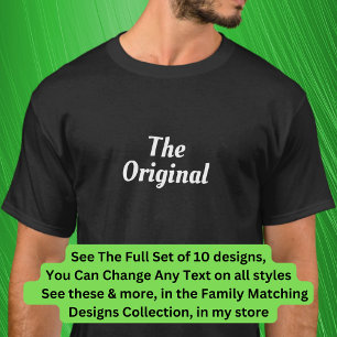 Original, Remix osv. Matchande musikfamilj T Shirt