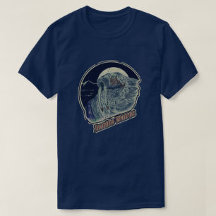 Original-Retro bekymrad Look för Zombievalross T Shirt