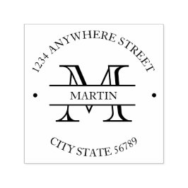 Original Returadress för klassisk Formal Family Na Självfärgande Stämpel