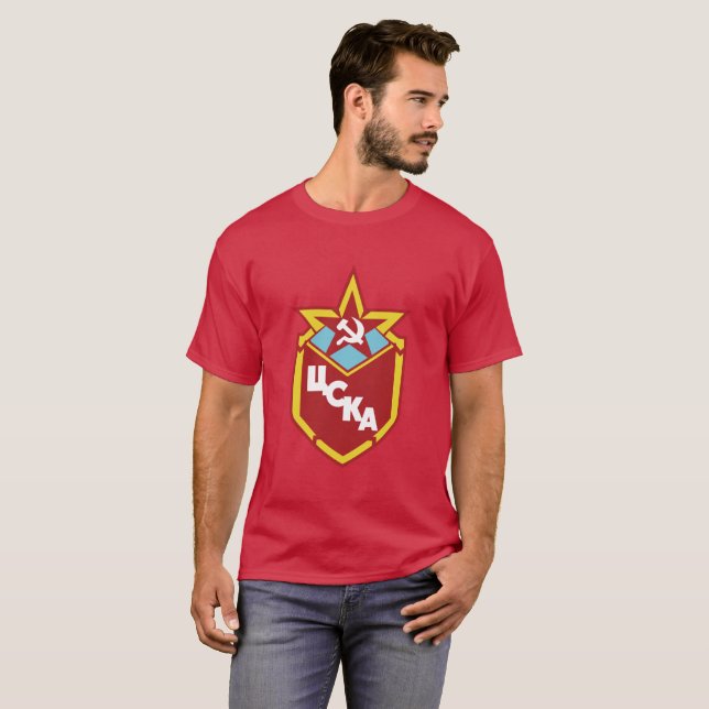Original- röd armémörk T T-shirt (Hel framsida)