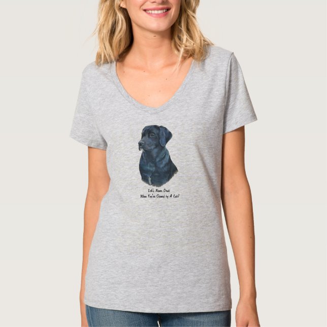 original- rolig slogan för svart labrador t shirt (Framsida)