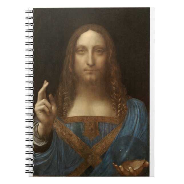 Original Salvator Mundi av Leonardo da Vinci Anteckningsbok (Framsidan)