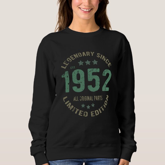 Original sedan 1952 Födelsedagspresent Legend T Shirt (Framsida)