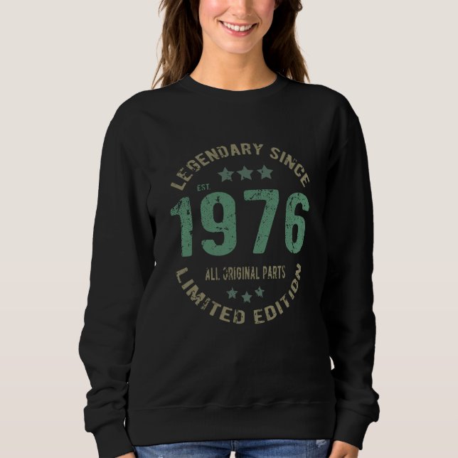 Original sedan 1976 Födelsedagspresent Legend T Shirt (Framsida)