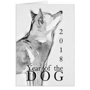 Original- Shiba Inu tvättar GC 2018 för Hälsningskort