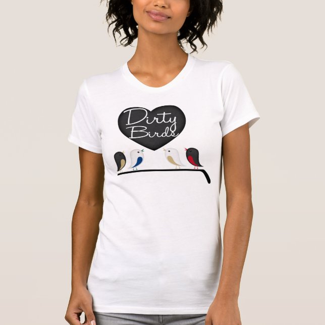 Original smutsar ner fåglar tee (Framsida)