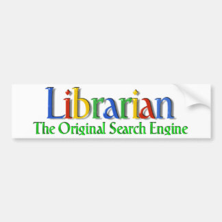 Original- sökandemotor för bibliotekarie bildekal