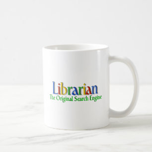 Original- sökandemotor för bibliotekarie kaffemugg